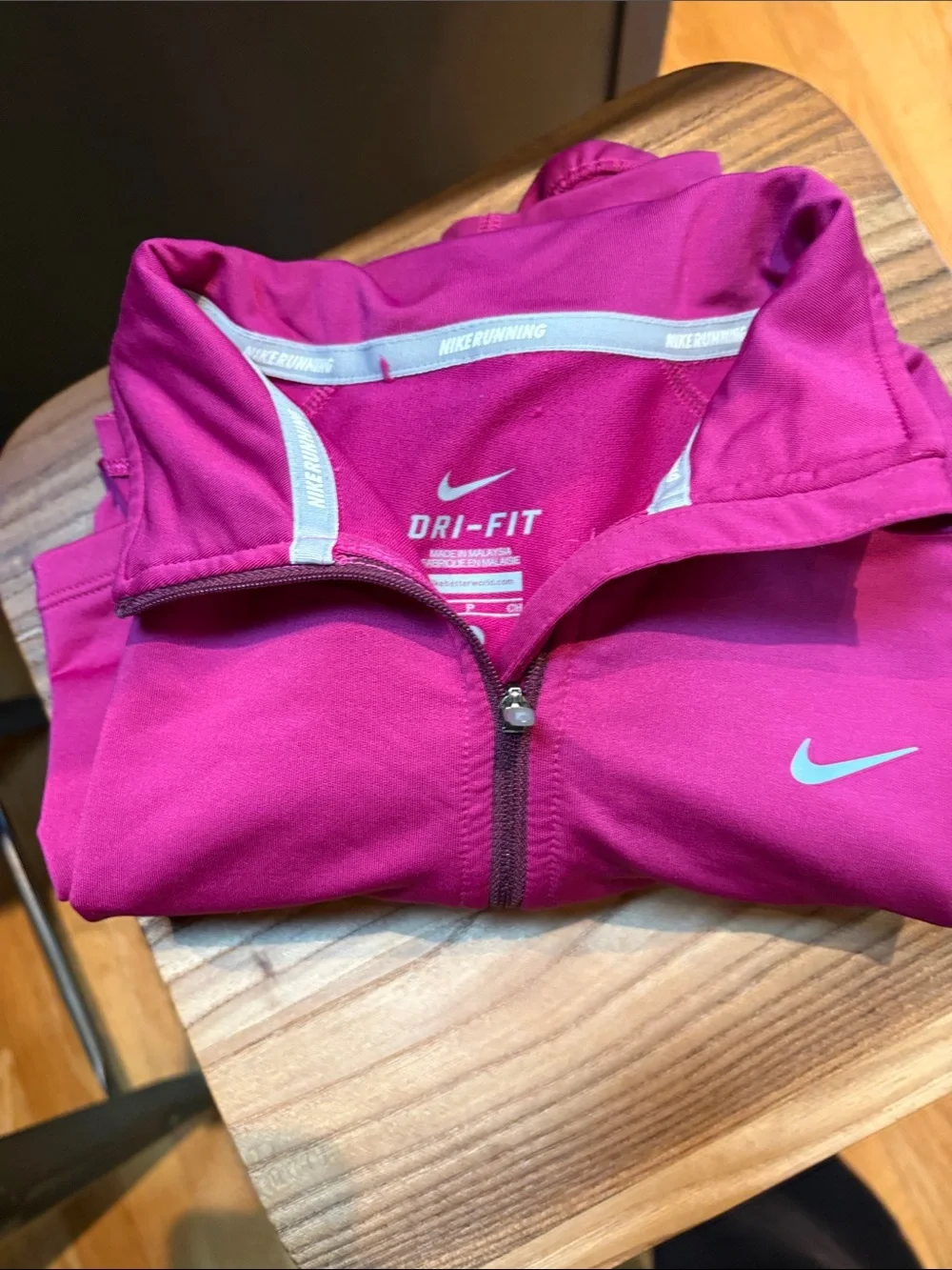 Nike Magenta Women's Half-Zip Performance Top